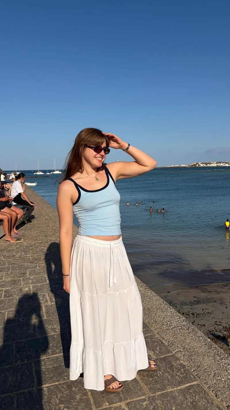 Rose by the sea in the sunshine